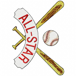 Baseball Embroidery Design 9 Baseball Embroidery Design 9
